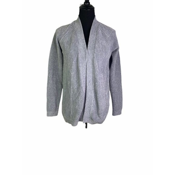 Lands End Womens Gray Long‎ Sleeves Open Front Cardigan Sweater SZ XS - Picture 1 of 8